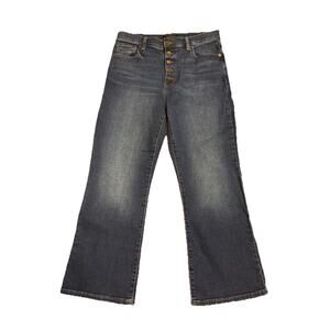 Banana Republic High Rise Dark Wash Cropped Bootcut Jeans Women's Size 30/10